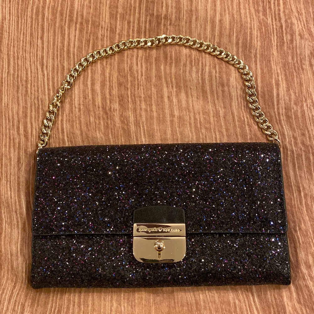 Kate Spade Glitter Wallet on Chain